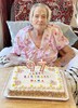 The columnist celebrating her 97th birthday.